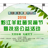 黔江区乡村振兴行动·2018年黔江羊肚菌 采摘节暨扶贫公益活